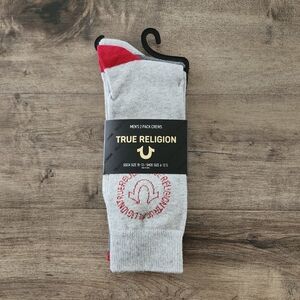 True Religion Men's 2 Pack Crew Socks NWT